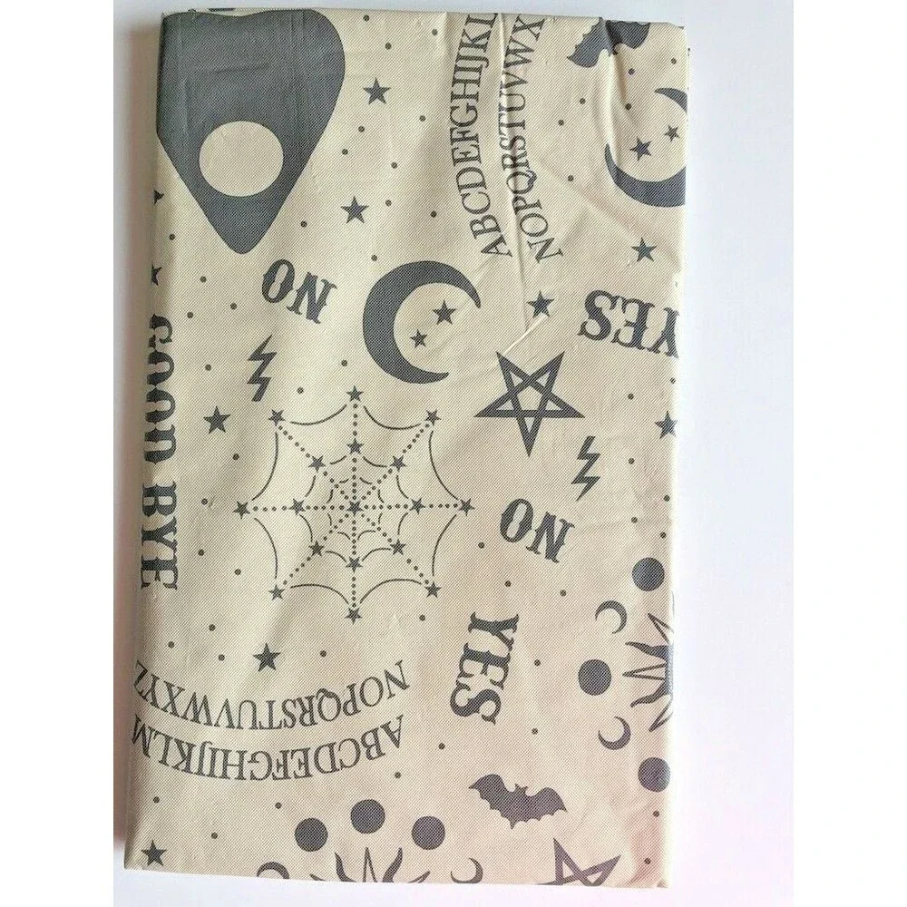 Nantucket Ouija Board Halloween Vinyl Tablecloth 60